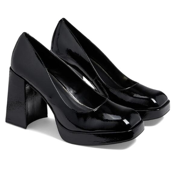 Kenneth Cole Bri Pump in Black Patent Leather NEW Size 9 - Picture 1 of 5